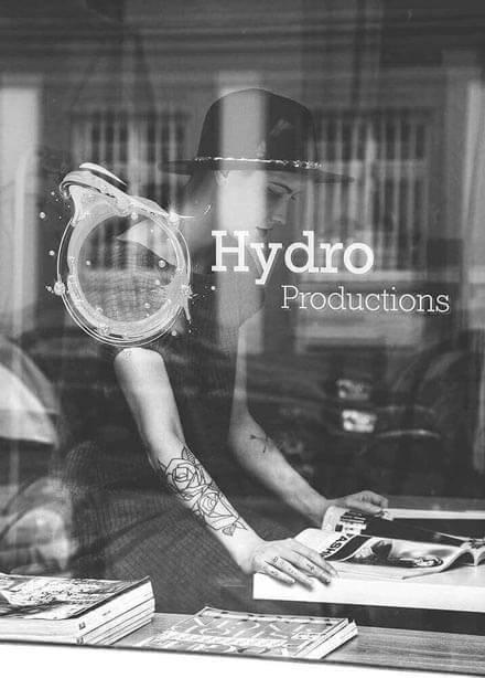 Hydro Recordings Window Signage